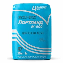 Цемент портланд Satteron ЦЕМ 2, М-500, серый, 25кг
