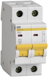 Электро выкл автоматический 2р 63а IEK 4.5кА С