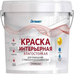 Краска латексная для внут работ Отимист W204 3кг супербелая