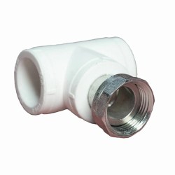 Пп тройник. с накидной гайкой D 20 х3/4 х20