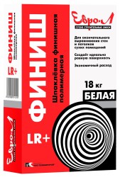 Шпатлевка полимерная Евро-л Финиш LR+ белая,18кг(64шт/уп)